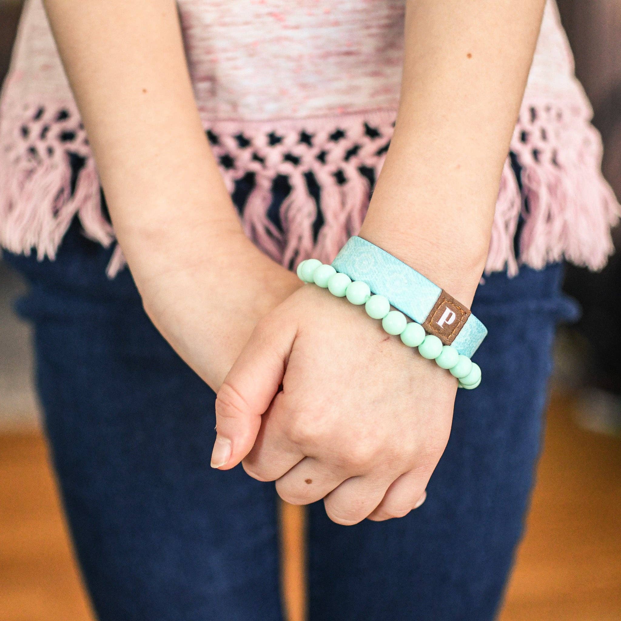 Pink Salt Riot - Wholesale Woven/Braided Bracelet - Just the Right Place Little Girl Wristband8