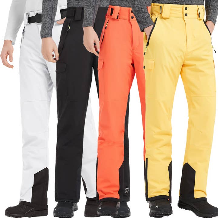 Pantalons de snowboard pour hommes imperméables, isolés et coupe-vent d'hiver pour la vente par Qing Dao Lai Si Ma Te Fang Zhi You Xian Gong Si