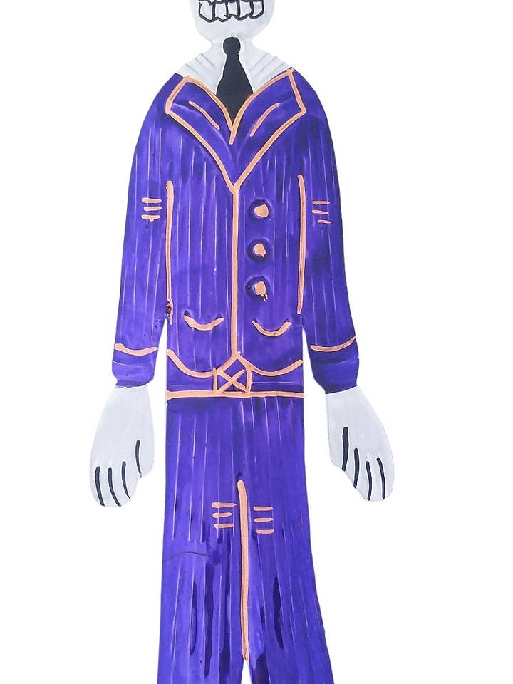 Tin Day of the Dead Catrin for wholesale by Sedona Spirit