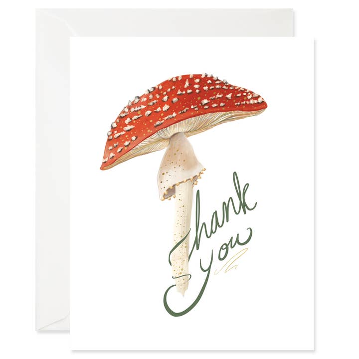 Good Juju Ink - Vendita all'ingrosso Biglietti di ringraziamento - Grazie ai funghi