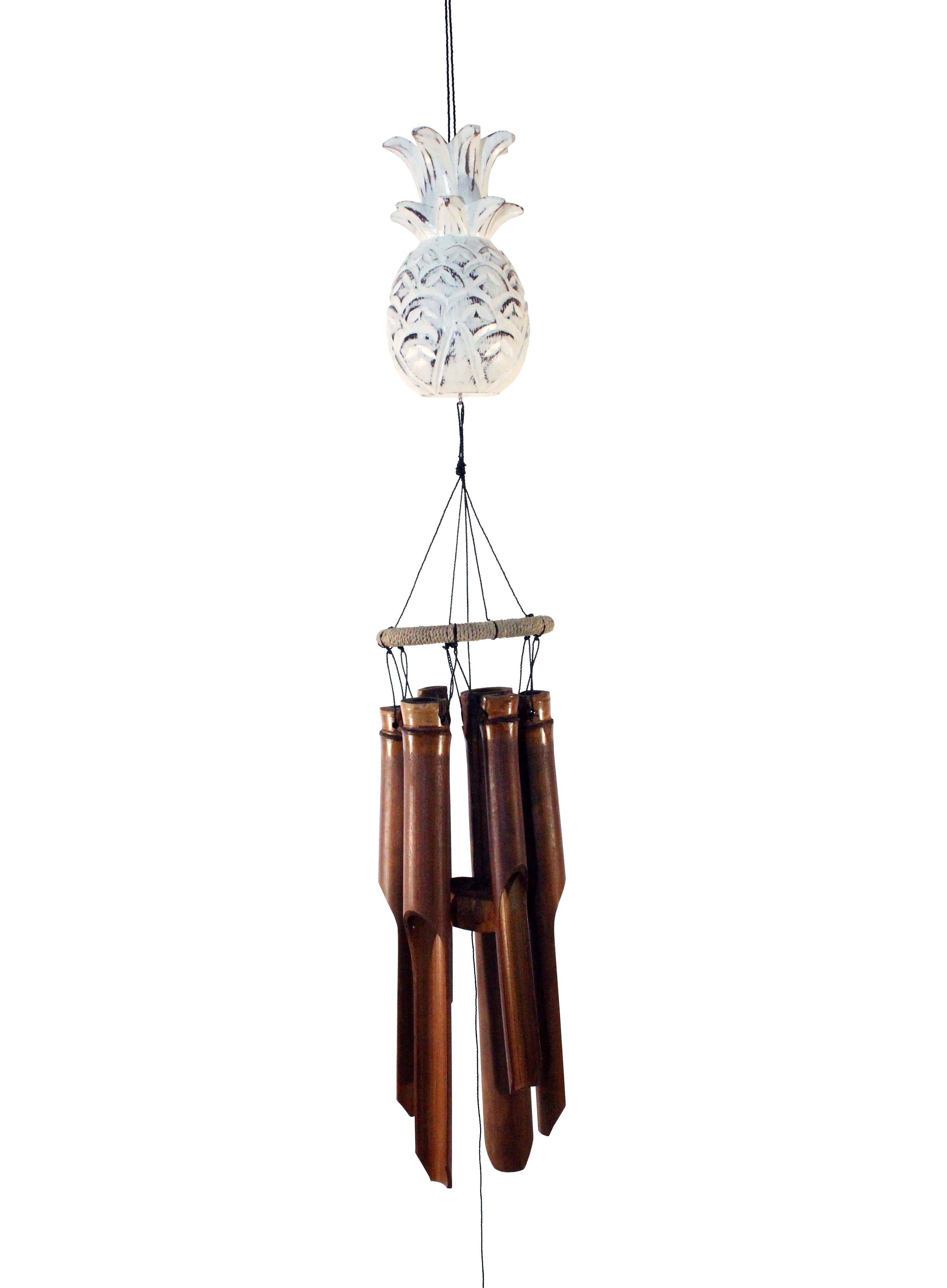 Cohasset Gifts - Wholesale Wind Chime - Pinapple Bamboo Wind Chime0