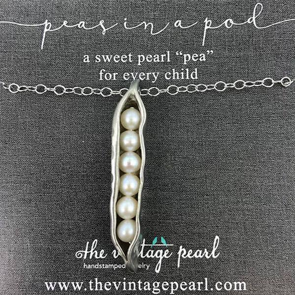 The Vintage Pearl – wholesale Kids necklace – Kids – Sweet Peas in a Pod Necklace (1-7 pearls)4