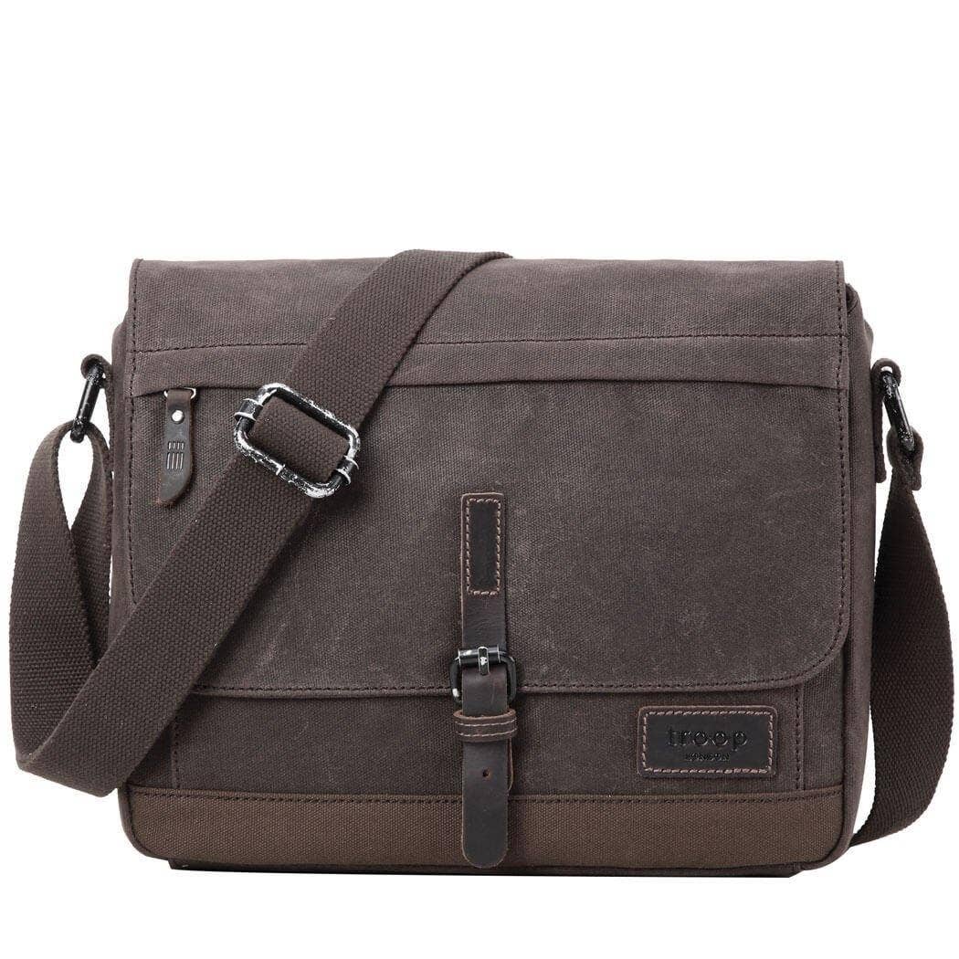 Troop London – wholesale Messenger bag – Men's – TRP0443 Troop London Heritage Canvas Leather Messenger Bag, Travel Bag, Tablet Friendly11