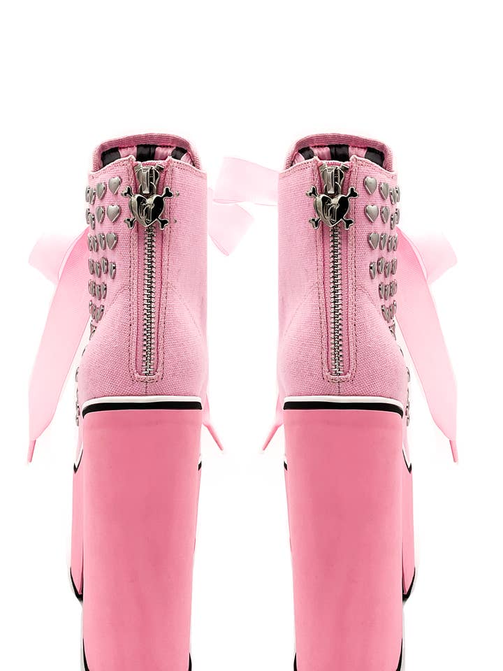 Charla Tedrick Footwear - Wholesale Platform Heels - Women's - Heartcore Platform Sneaker - Pink3