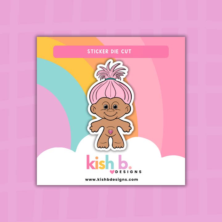 Kish B. Designs - Wholesale Sticker - Bejeweled Trolls | Sticker Die Cuts1