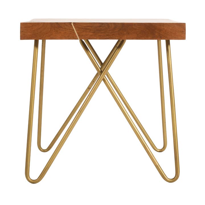 Rayos Brass Inlay End Table for wholesale by Indus Modern