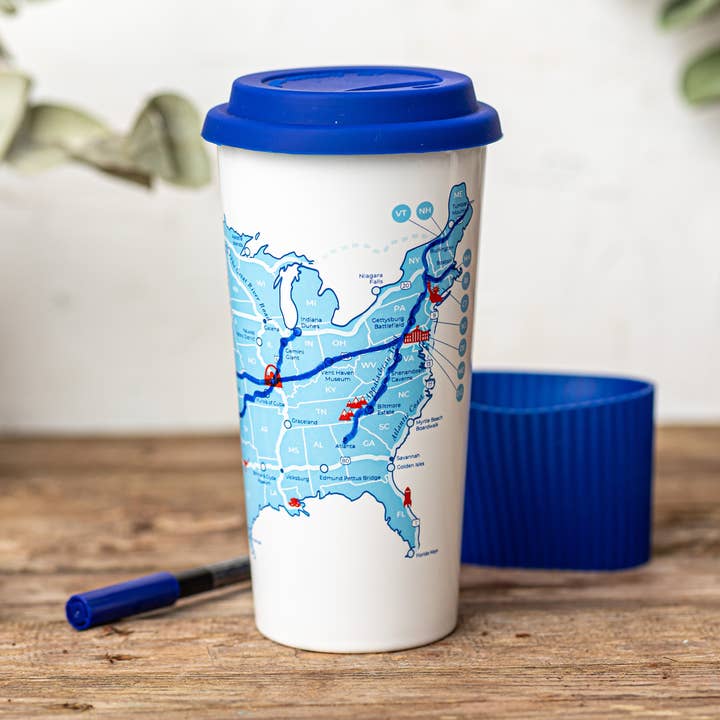 US Road Trip Color In Ceramic Mug for wholesale by Trouvaille Global