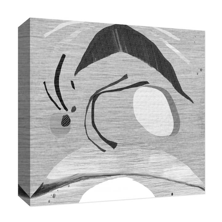 Touches In Black 22'' x 22'' Canvas Wall Art for wholesale by PTM Images