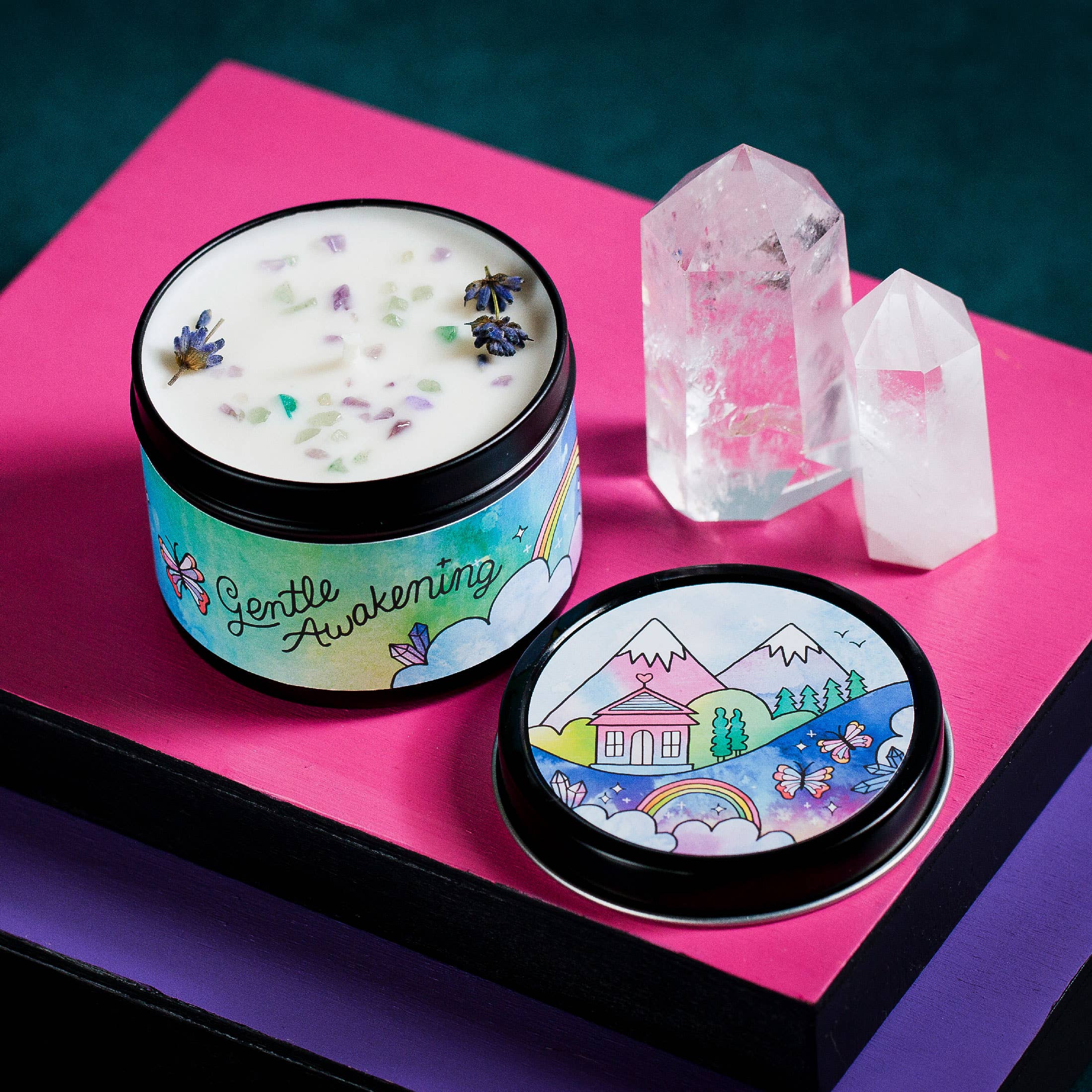 Rachel Beyer - Wholesale Travel Candles - Gentle Awakening Aromatherapy Candle - Lavender & Woodsy8