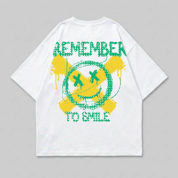 T-shirt homme coupe boxy remember pour la vente par Mary Cotton Couture