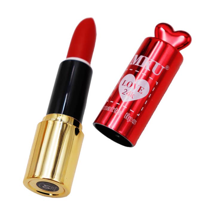 Cap Zone - Wholesale Retailer Display - Beauty & Wellness - Heart Long-Lasting Matte Lipstick Collection1