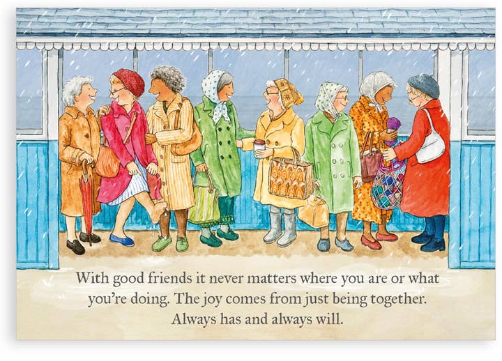 Greetings card - Good friends together for wholesale by Nice Things by Helena
