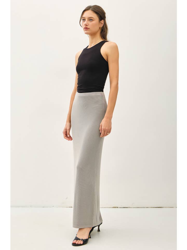 Be Cool - Wholesale Skirt - Women's - JERSEY KNIT MAXI LONG PENCIL SKIRT