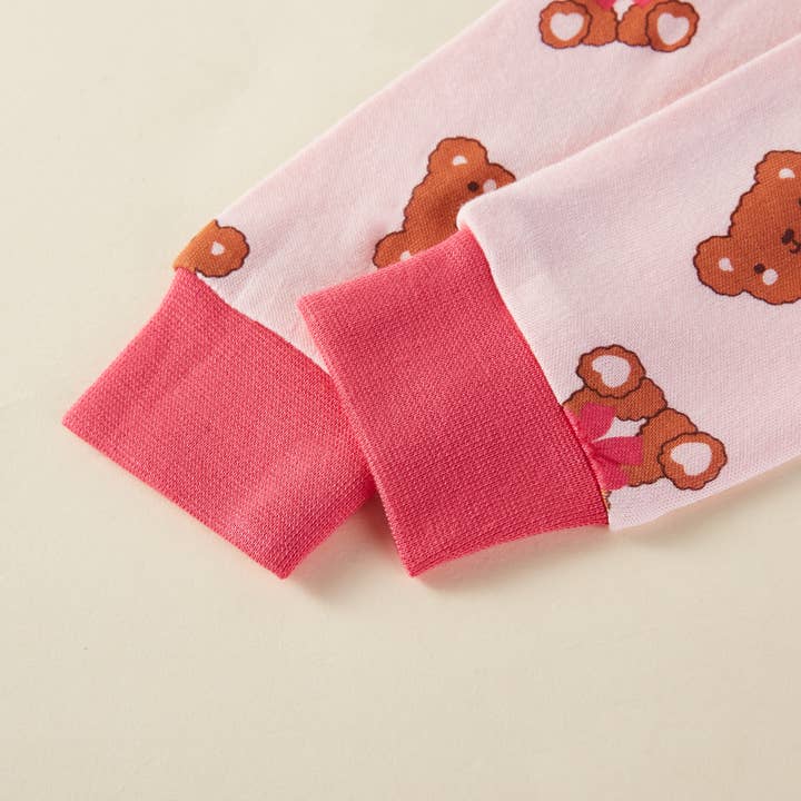 Lollipop Dreams - Wholesale Sleepwear Set - Kids - 95% Viscose from Bamboo Terry Bear Kids Pajama Pants Set2