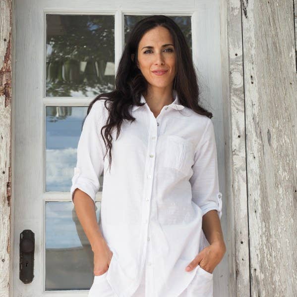 Cotton Natural - Wholesale Button Down Shirt - Women's - Kate Shirt0