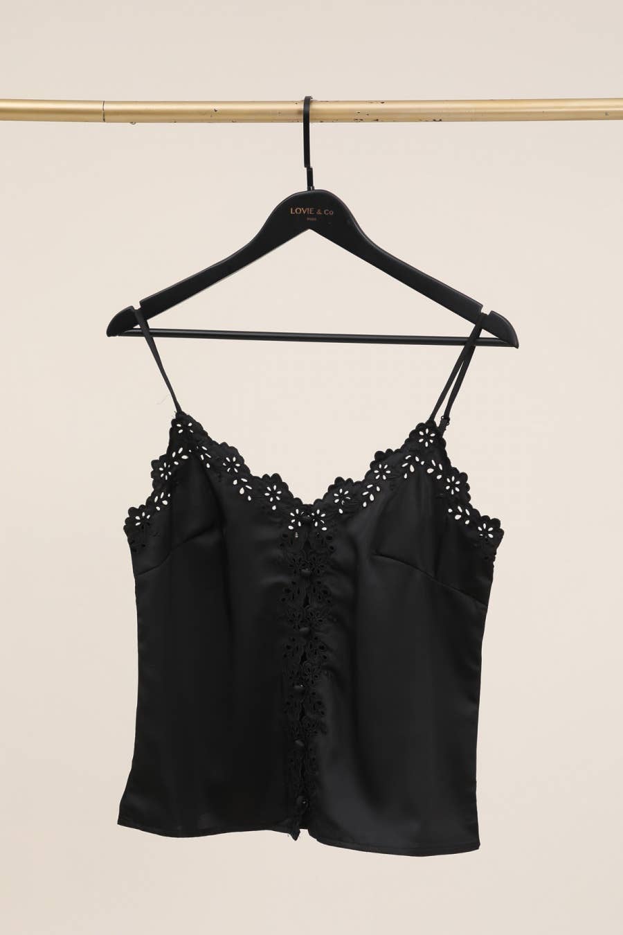 LOVIE & CO - Wholesale Blouse - Women's - Lace trim camisole top - ASD95132-GREAT0