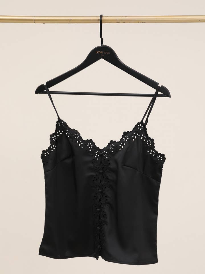 LOVIE & CO - Wholesale Blouse – Women’s - Lace trim camisole top - ASD95132-GREAT