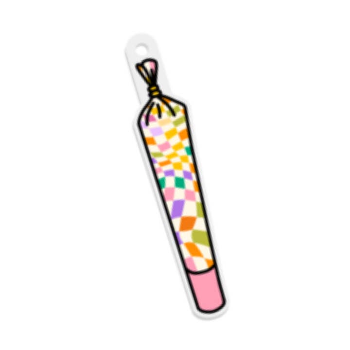 rainbow checkerboard joint keychain for wholesale by MOLLY SMILES