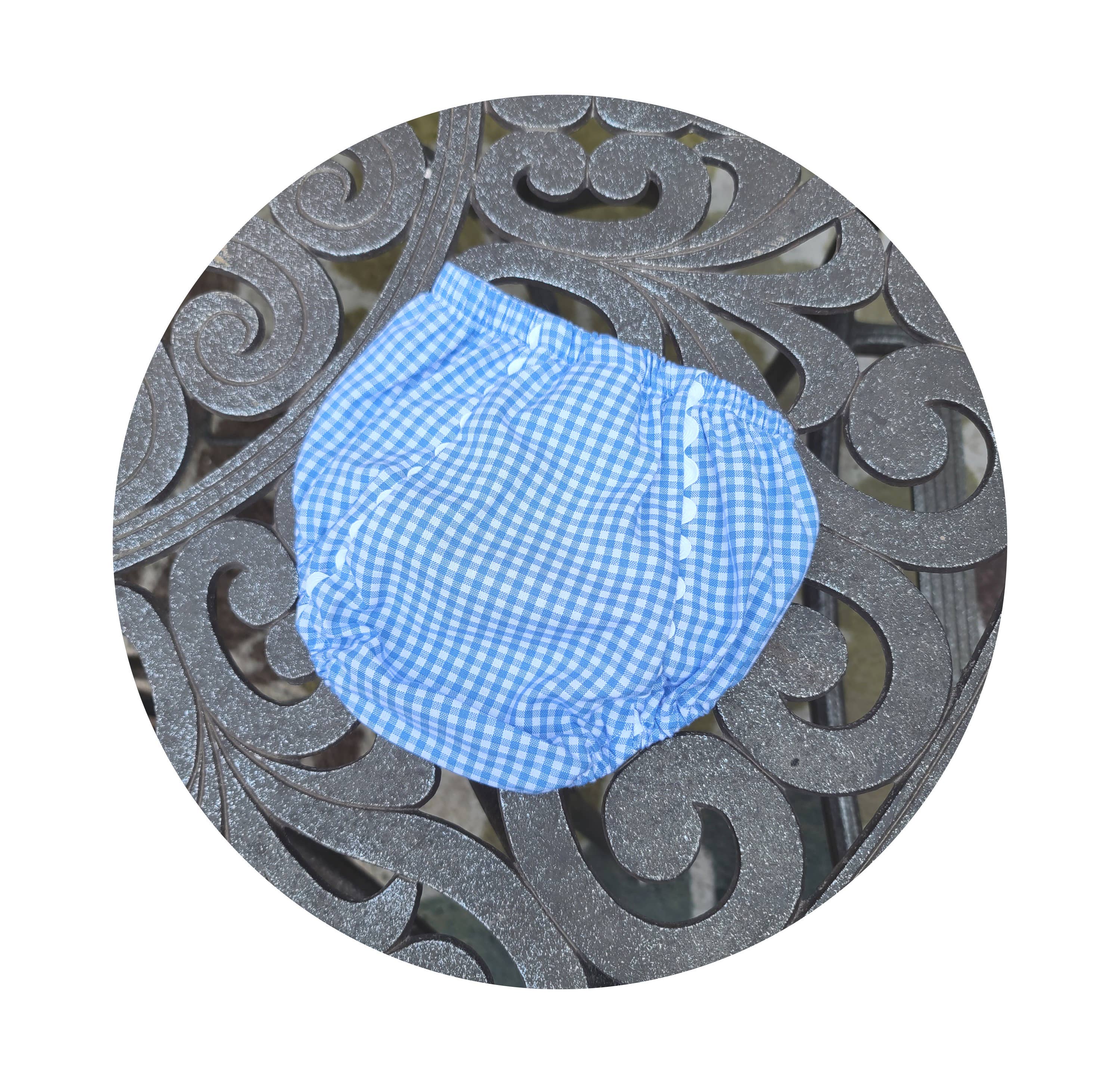 THE ROYALTY COLLECTION - Wholesale Underwear/Diaper Cover - Baby - Gingham Diaper Covers with Ric Rac13