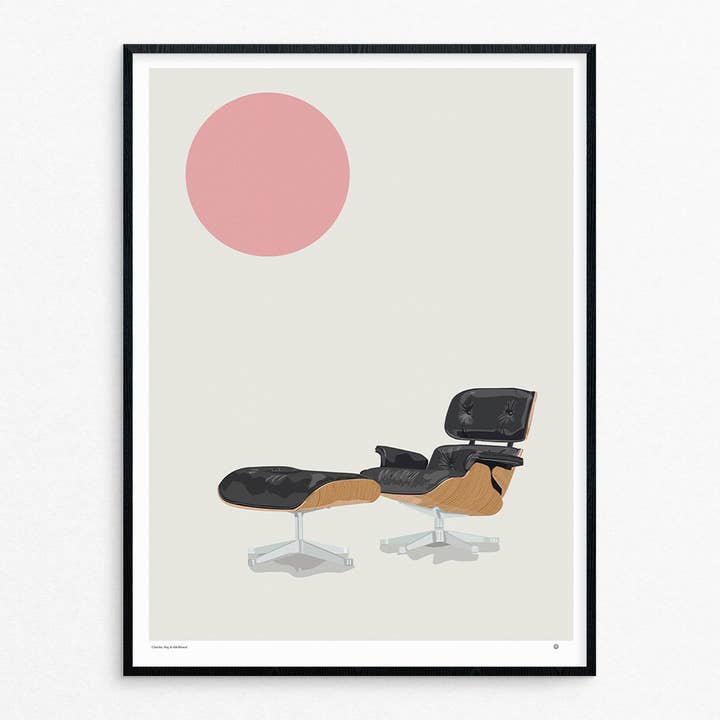 Eames Lounge print for wholesale by Tim Kapustka