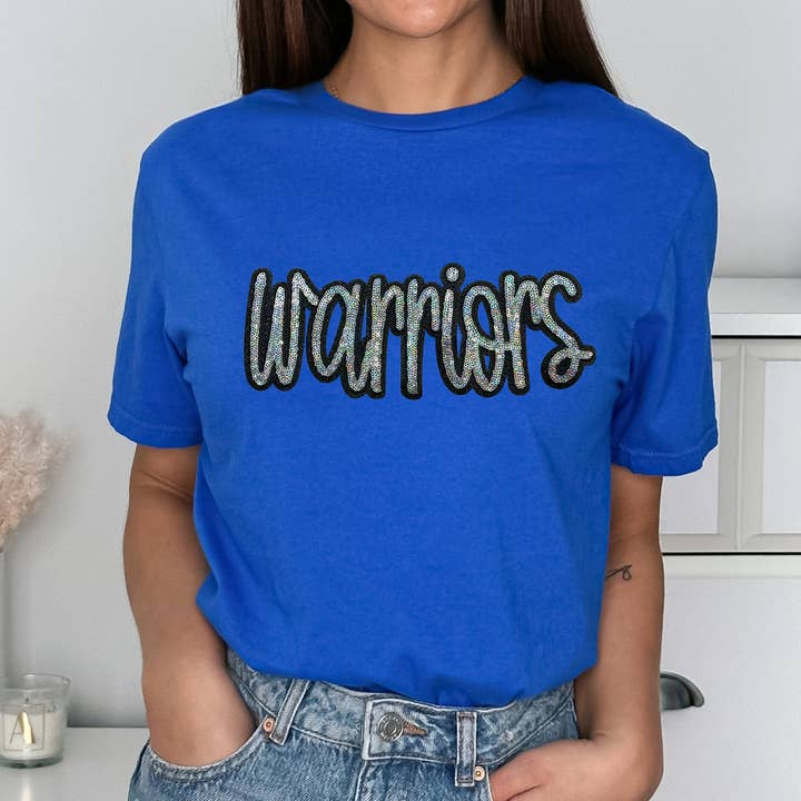 Trendy Transfers - Wholesale Patch - Warriors Sequin Patch1