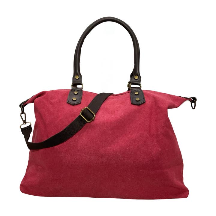 SAC CANVAS GARNI CUIR pour la vente par Louisa lee