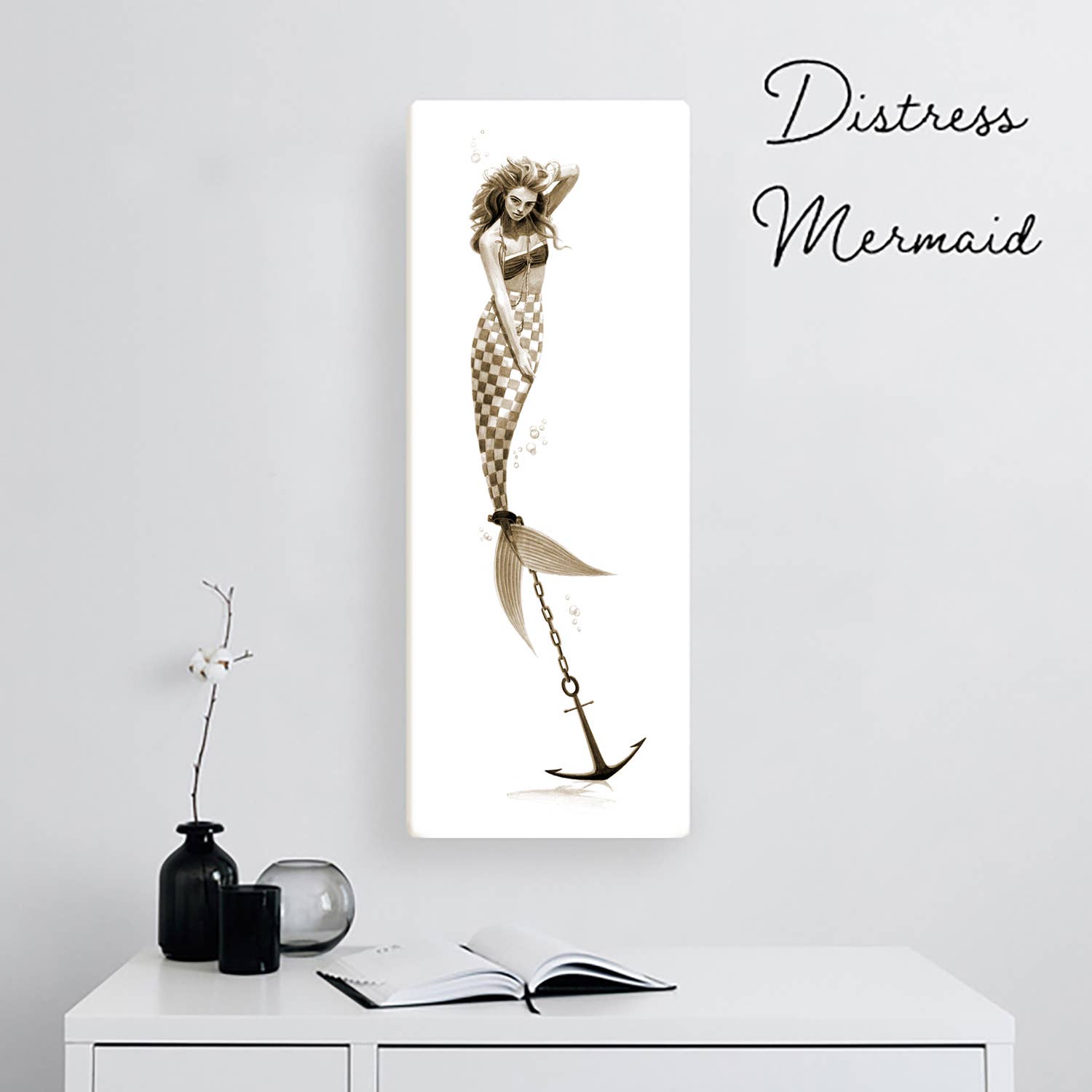 Jennie Rutz - Wholesale Art print - 8 x 20" Canvas Mermaid Print- Ready to Hang4