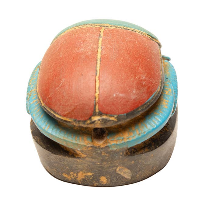 Discoveries, Inc. - Wholesale Decorative Figurine - Egyptian Scarab Red - 1.5"6