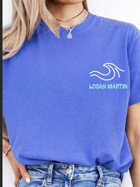 The Ruffled Rhino – wholesale Screen printed t-shirt – Women′s – Lake Vibes Tee|Custom to your area3