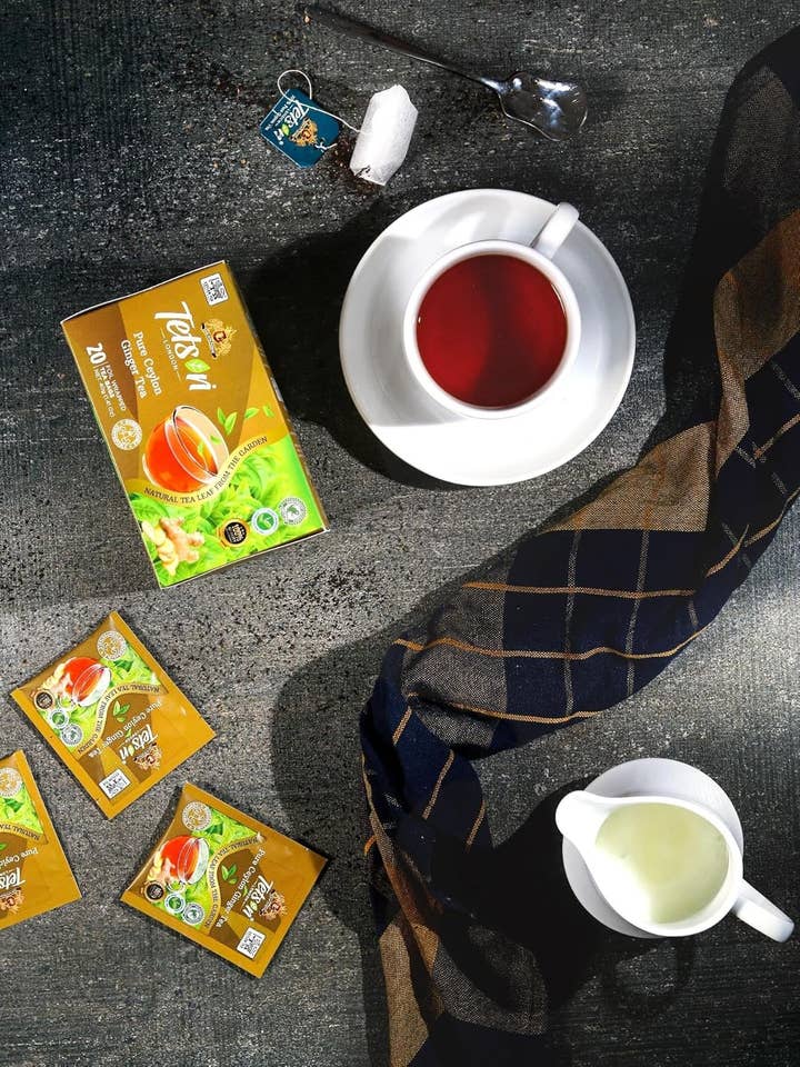 Tetson Pure Ceylon Ginger Tea 20 Tea Bags-12 BOXES,1 CASE for wholesale by Anglia Enterprise