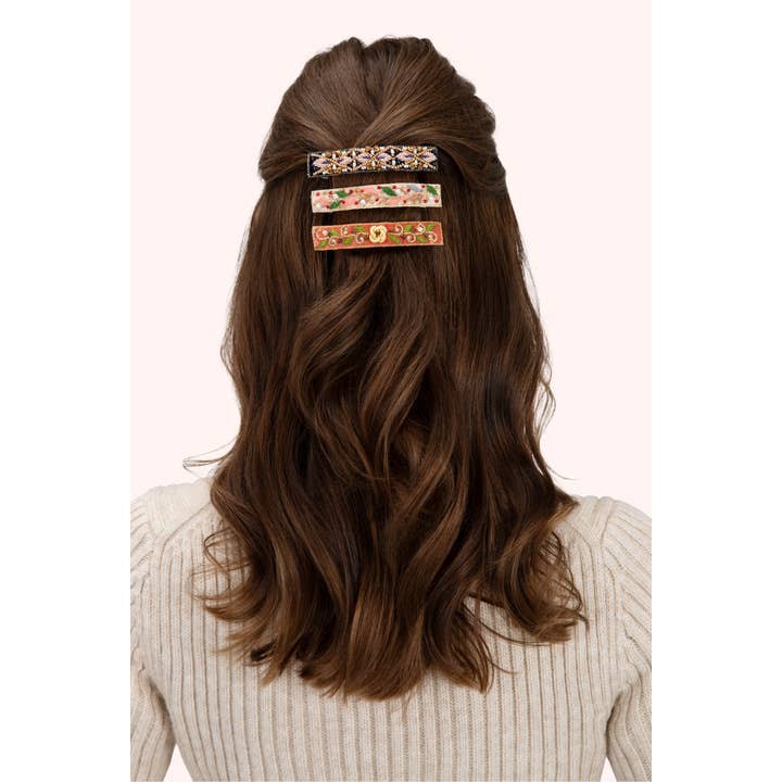 Powder Design - Europe - Wholesale Barrette - Women's - Hair Barette - Midnight Pearl, Navy1