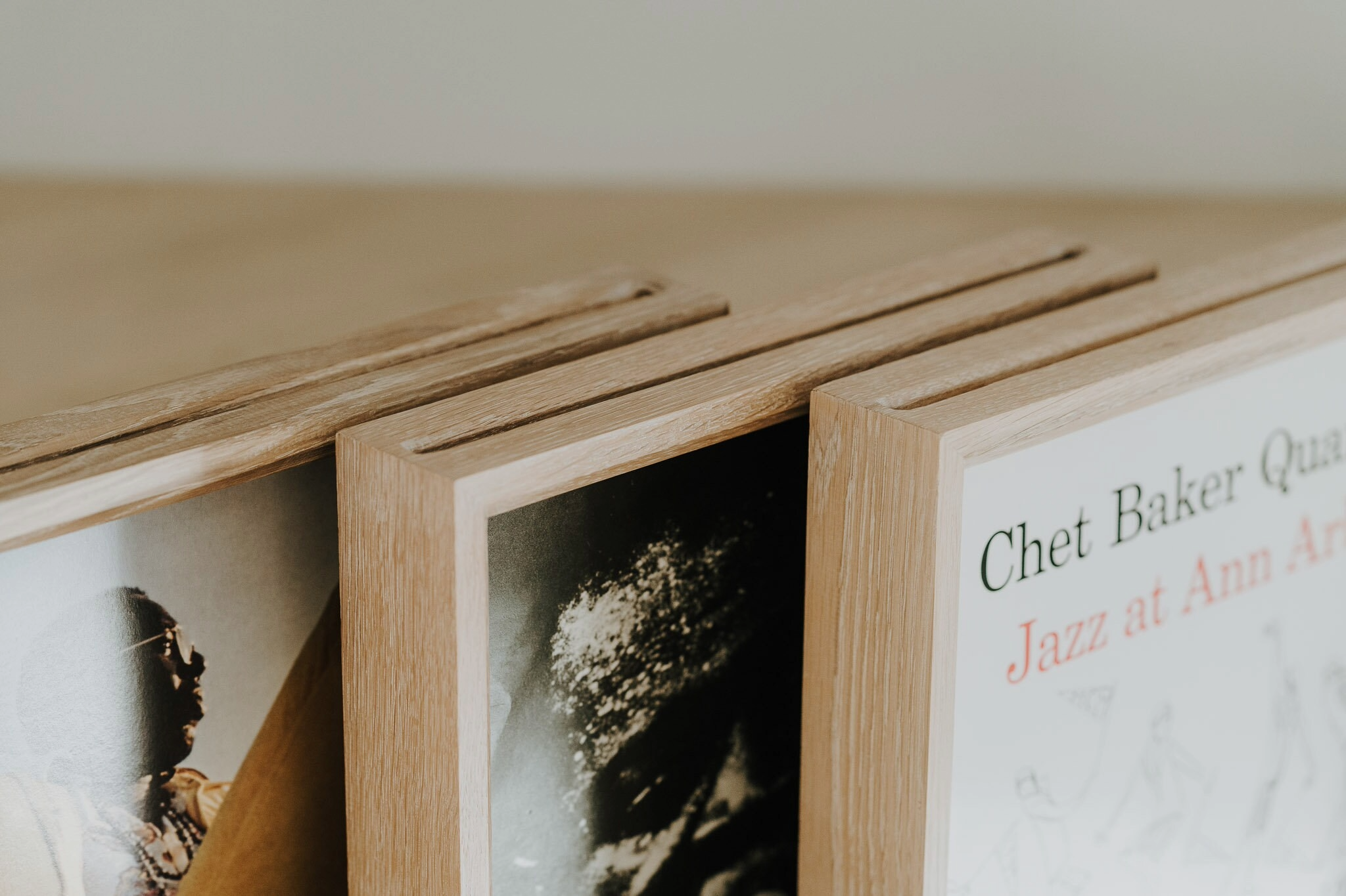 PromiDesign - Wholesale Wall Accent - Oak Vinyl Record Frame for 12-Inch LP Wall or Shelf Display10