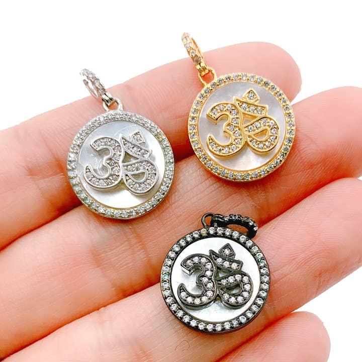 Pingente de Símbolo Eespiritual Religioso Preenchido com Ouro 18K, CP071 por atacado de Beads Creation