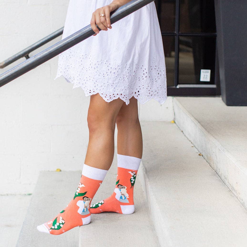 Sock Religious - Wholesale Socks - Unisex - St. Gianna Molla Adult Socks5