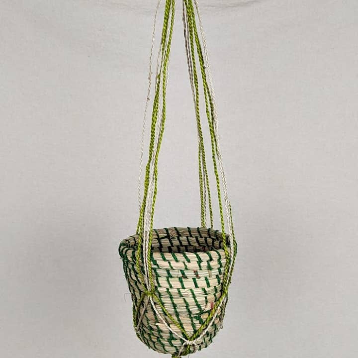BaSE - Wholesale Hanging planter - Jute & Kaisha "Shika" Hanging Planter4
