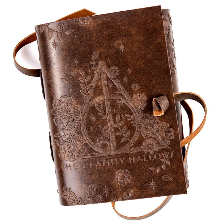 Conquest Journals - Wholesale Journal/Diary - Harry Potter Deathly Hallows Leather Wrap Journal1