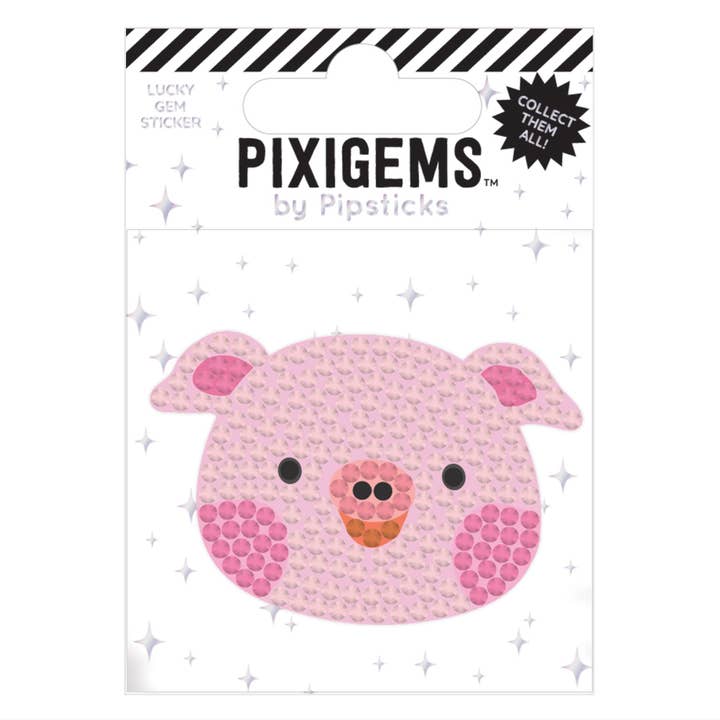 Pipsticks - Wholesale Sticker - Petey Pig Pixigem Sticker