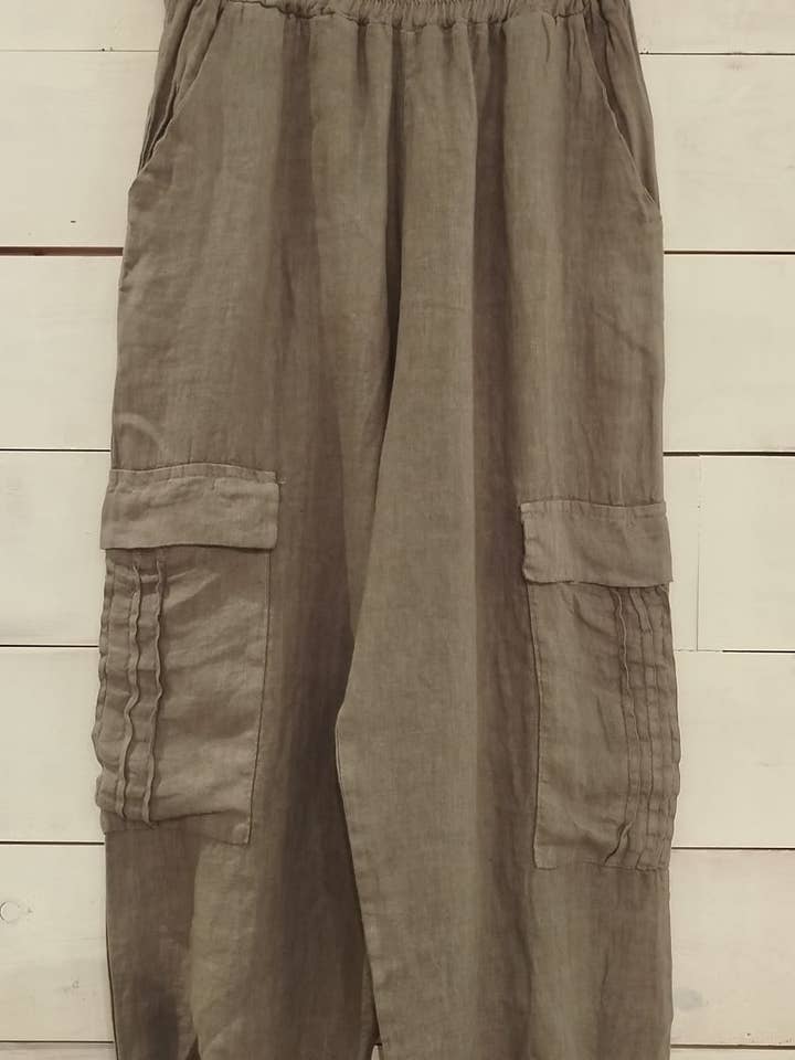 Linos y Textiles - Wholesale Pants - Women's - REF: 6443 100% linen trousers3