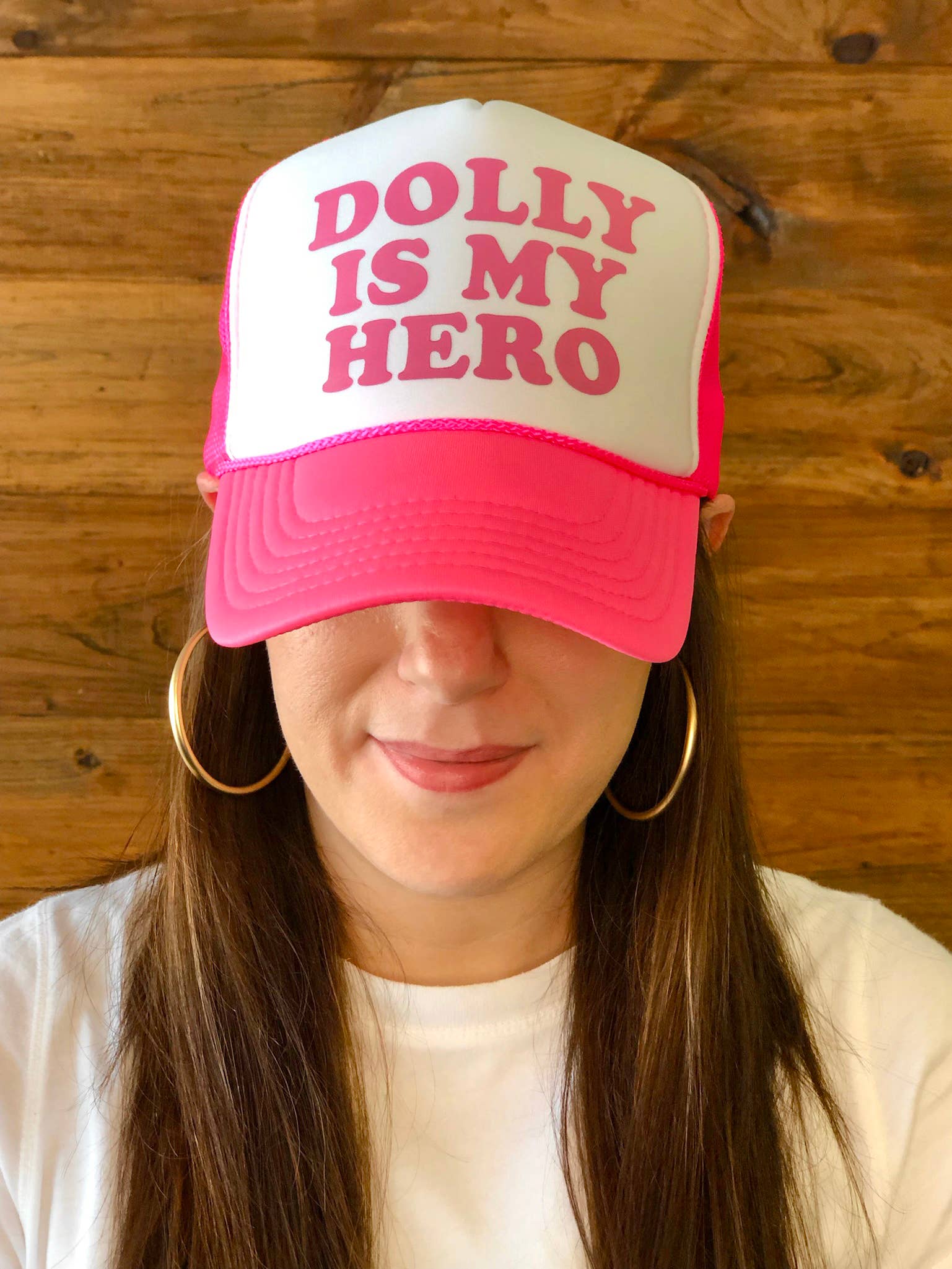 SOUTHERN FRIED DESIGN BARN - Wholesale Trucker Hat - Women's - Dolly is My Hero Trucker Hat