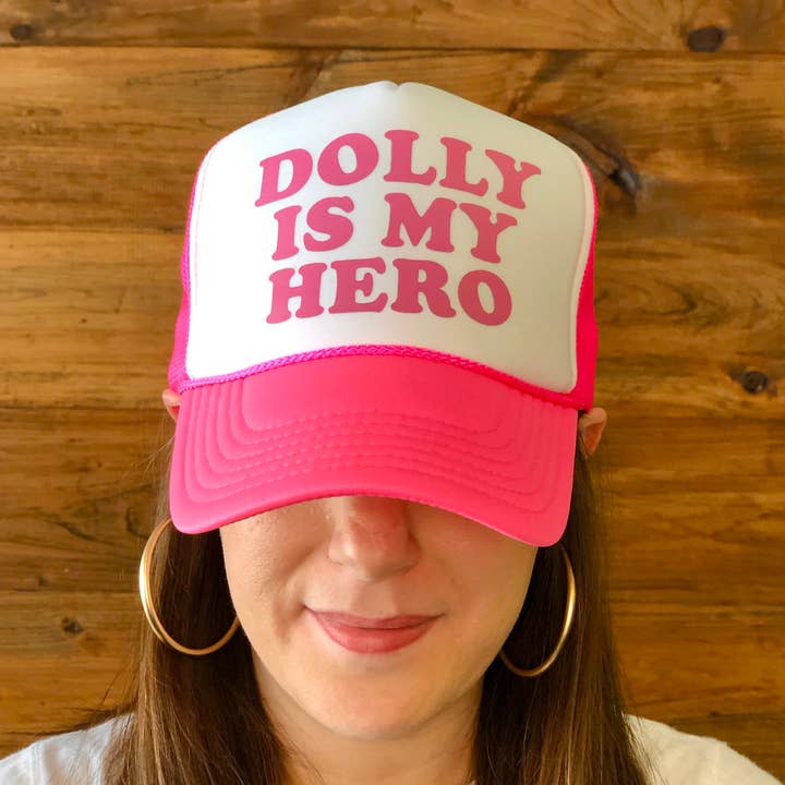 SOUTHERN FRIED DESIGN BARN - Wholesale Trucker Hat - Women's - Dolly is My Hero Trucker Hat0