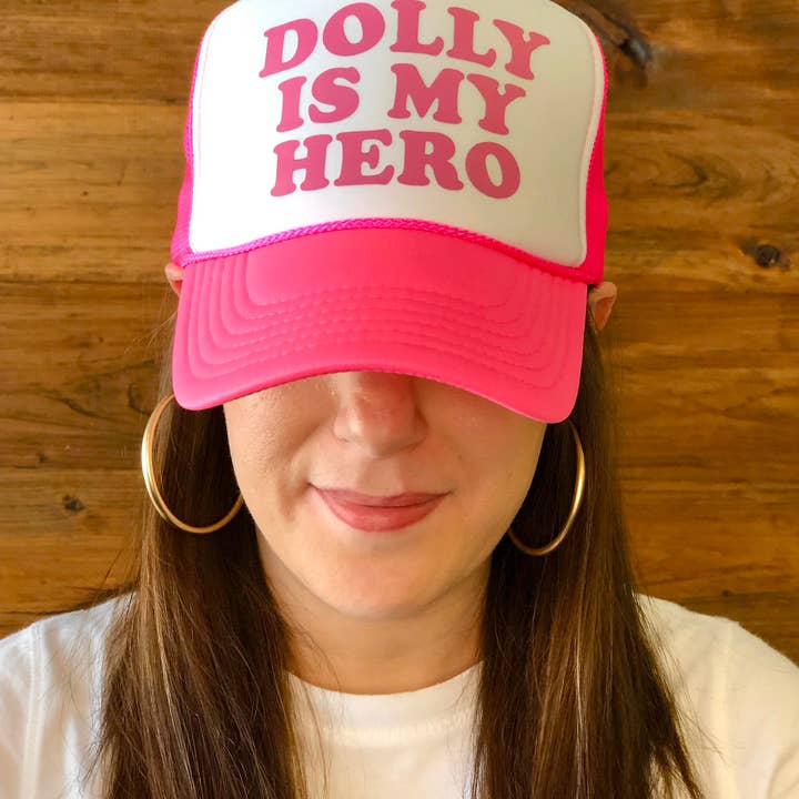 SOUTHERN FRIED DESIGN BARN – wholesale Trucker hat – Women’s – Dolly is My Hero Trucker Hat