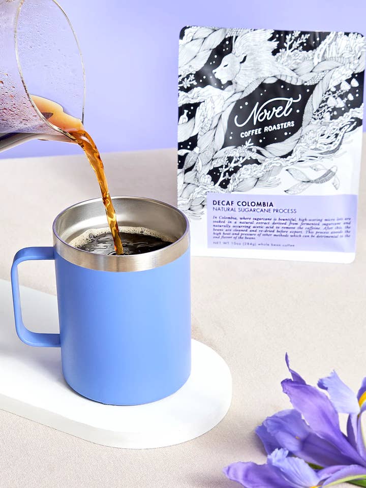 Décaféiné, Colombie, procédé naturel à base de canne à sucre pour la vente par Novel Coffee Roasters