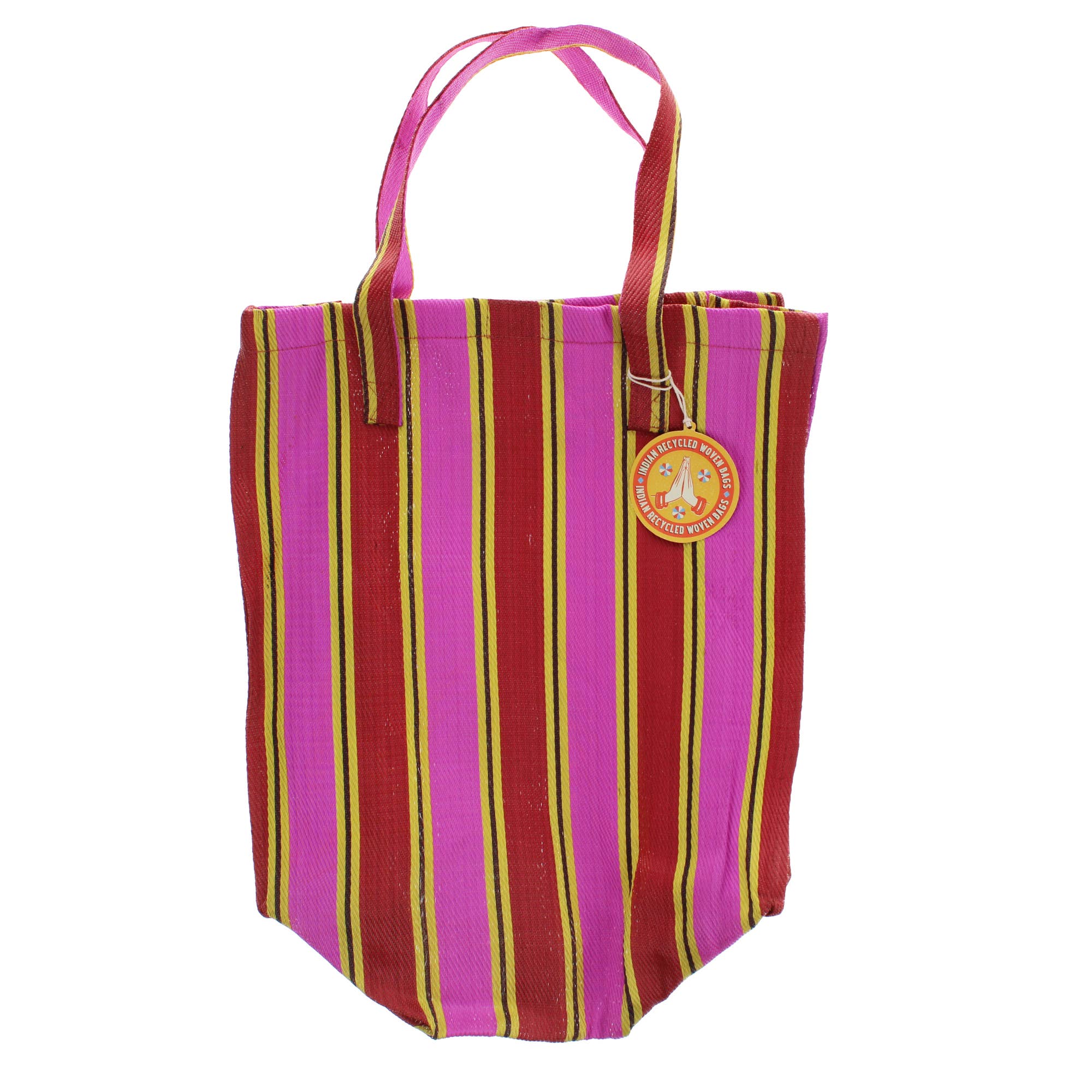 Rex B2B - UK – wholesale Tote bag – Unisex – Recycled woven shopping bag - Yellow, pink, red0
