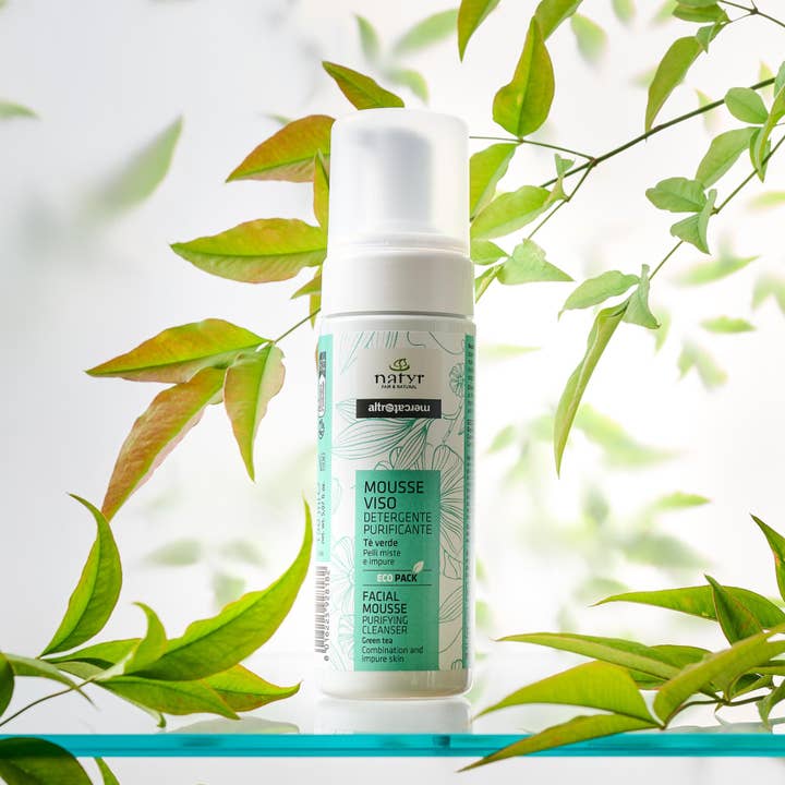 Altromercato - Wholesale Facial Cleanser - Face Mousse - Purifying - Comb. skin - Green Tea - 150 ml1