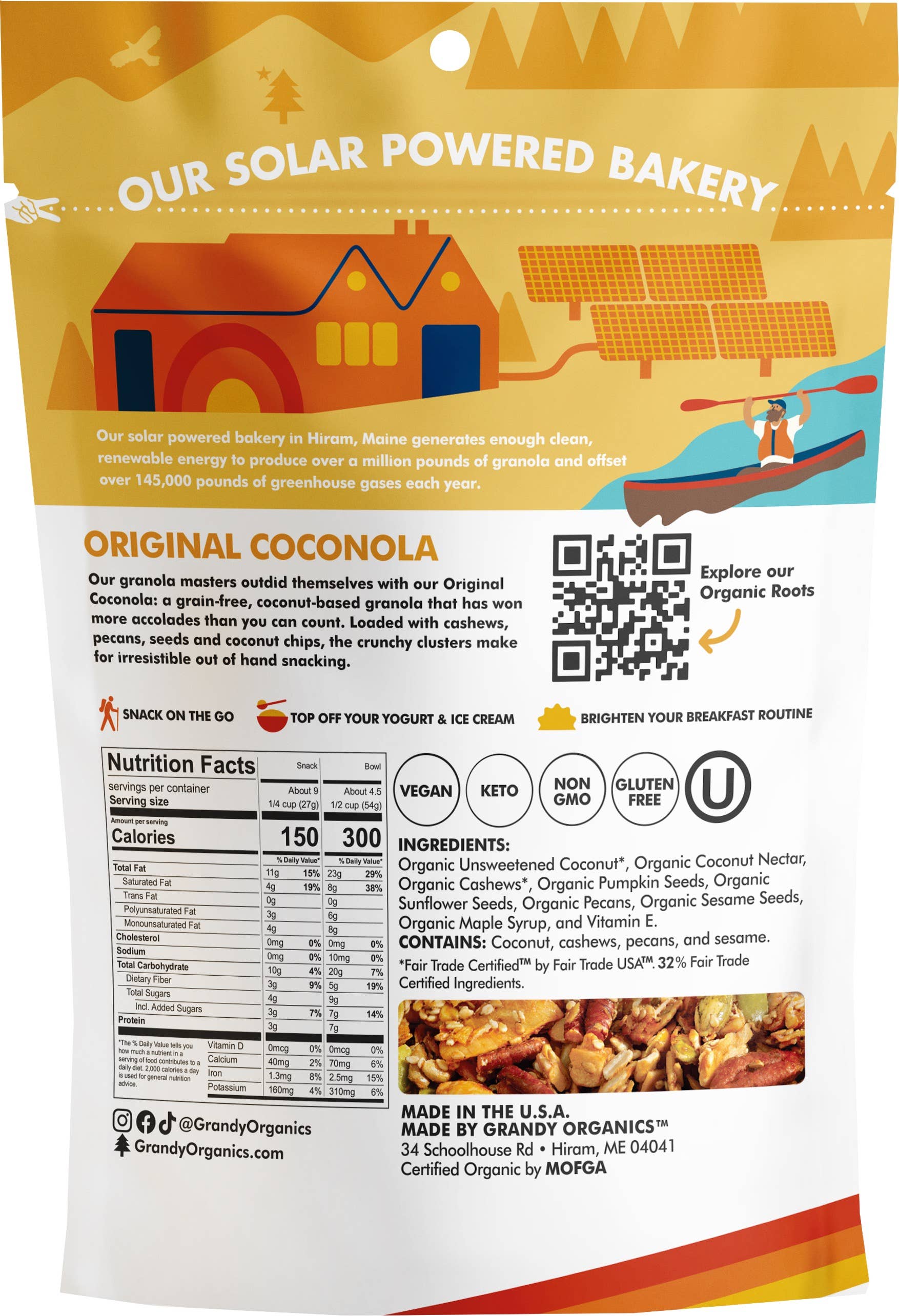 Grandy Organics – Engroshandel Granola – Original Coconola - Kornfri Granola1