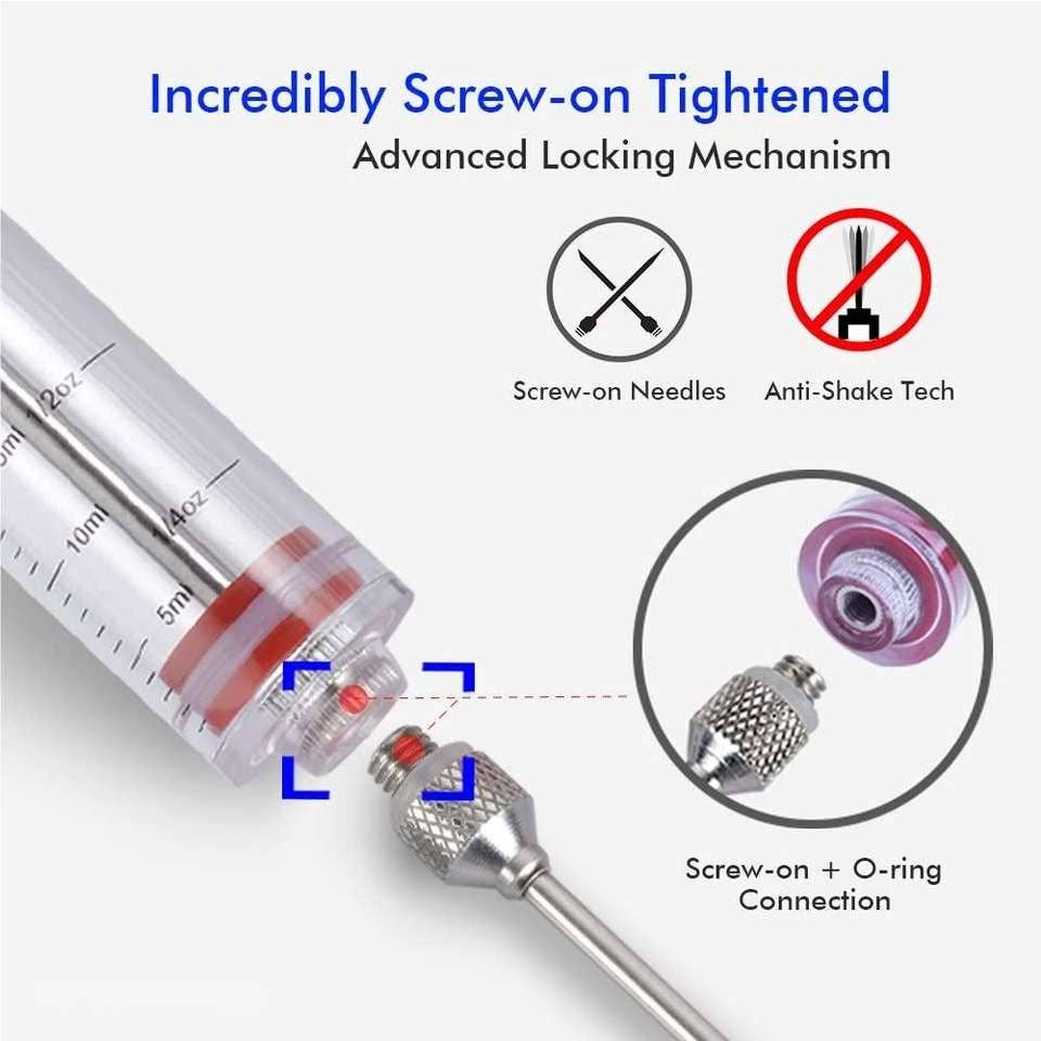 VIGOR - Wholesale Kitchen Tool/Gadget - Turkey Meat Injector, Plastic Marinade super sleek(10 Pack)1