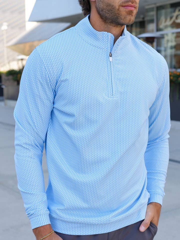 USA Palm - Wholesale Sweatshirt - Unisex - Cloud 1/4 Zip51