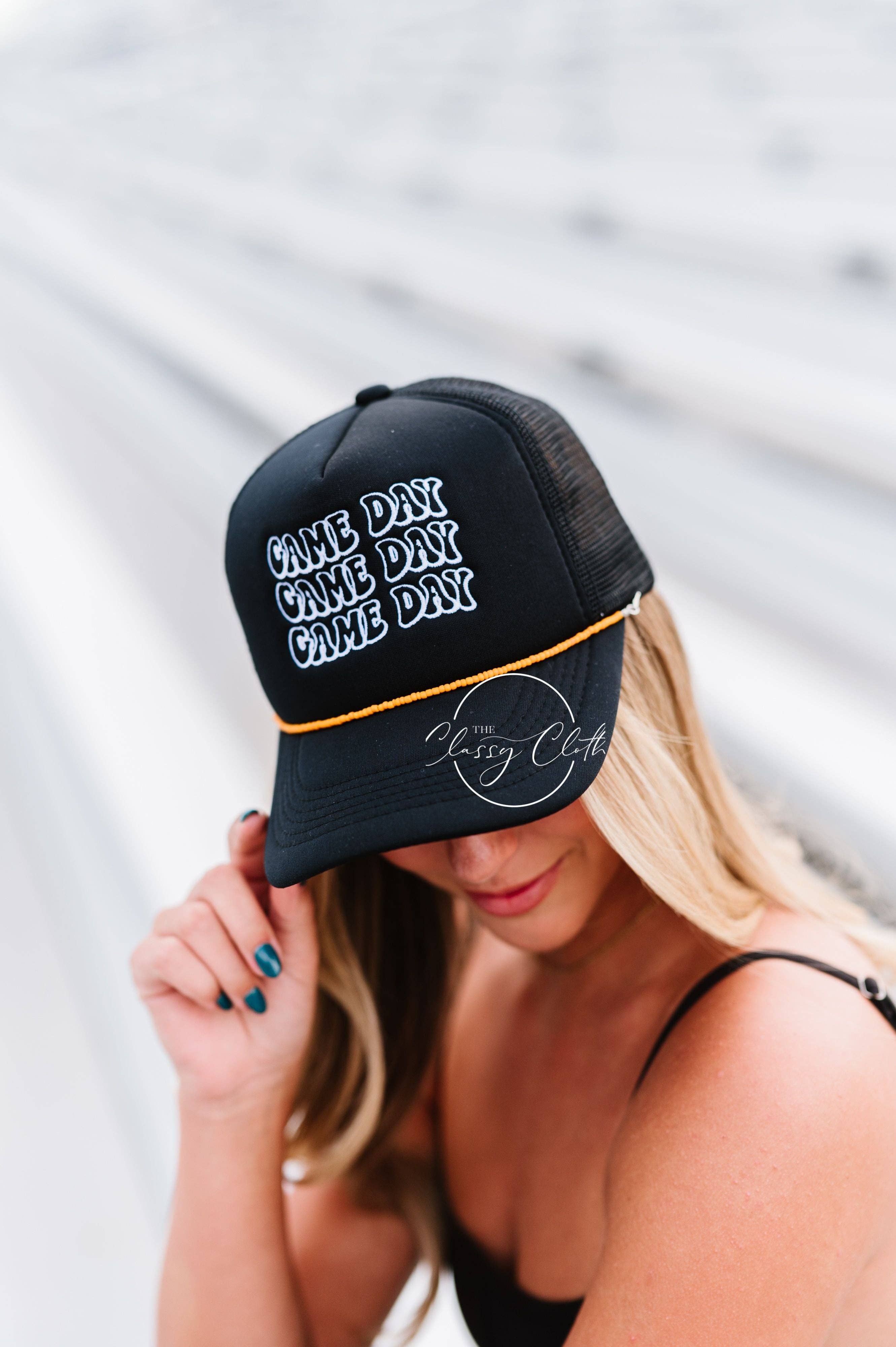 The Classy Cloth WS - Wholesale Trucker Hat - Women's - Embroidered Trucker Hat - Game Day RTS9