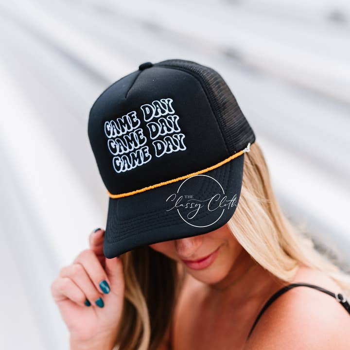 The Classy Cloth WS - Wholesale Trucker Hat - Women's - Embroidered Trucker Hat - Game Day RTS9