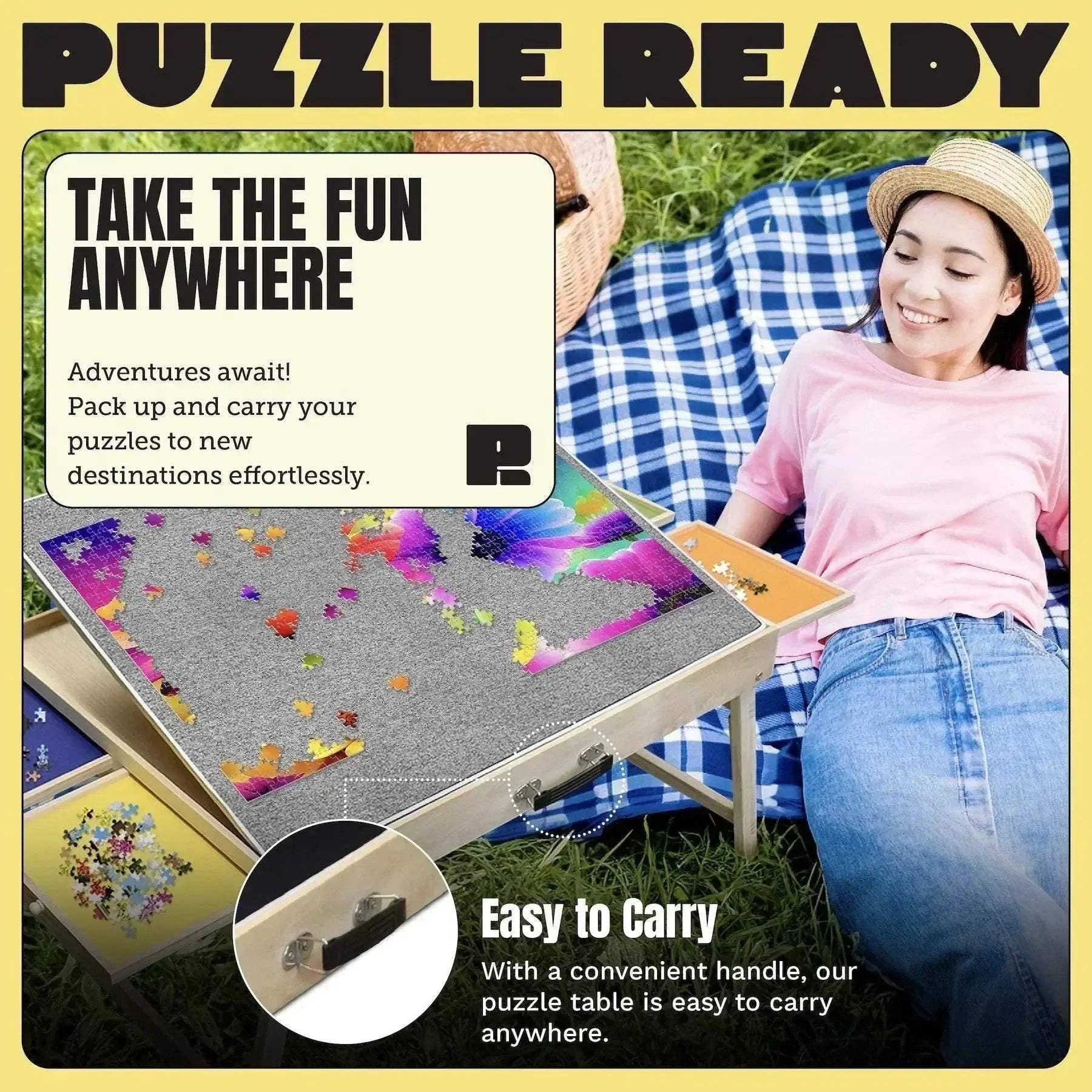 Puzzle Ready - Wholesale Puzzle - Adult - Puzzle Table with Legs – The Ultimate Jigsaw Puzzle Station for Families and Hobbyists6